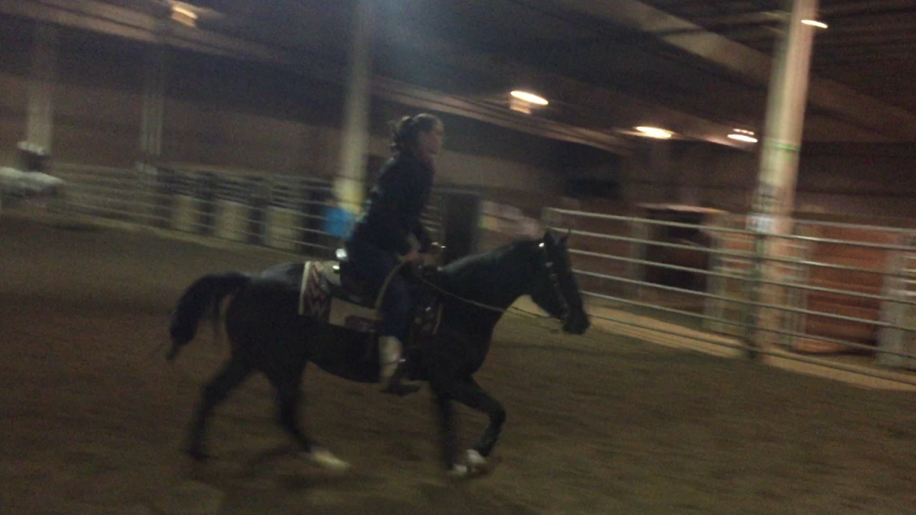 Leaning Forward While Loping