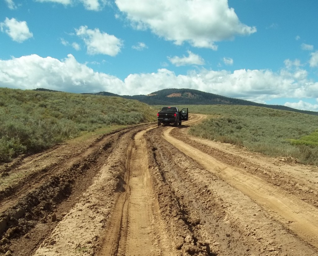 Dirt Road into Darwin Guest Ranch Wyoming