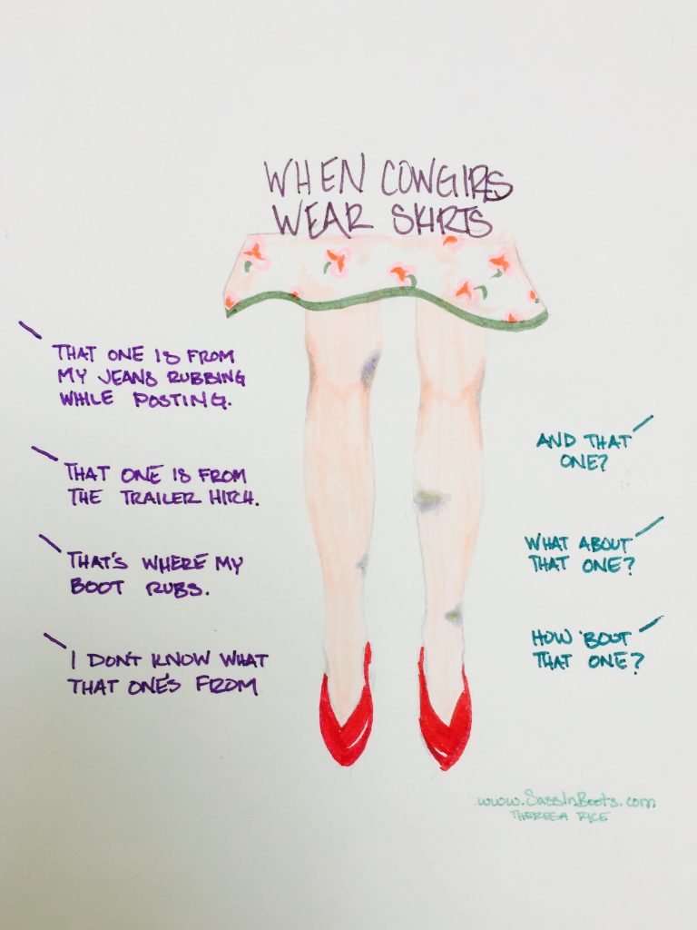 When Cowgirls Wear Skirts Sketch