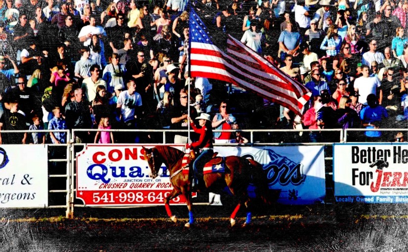 Eugene Pro Rodeo American Flag
